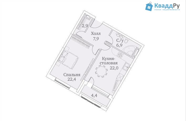 Продам 1-комнатную квартиру в новостройке в Москве в ЦАО, Хамовники, Погодинская улица, 1с1