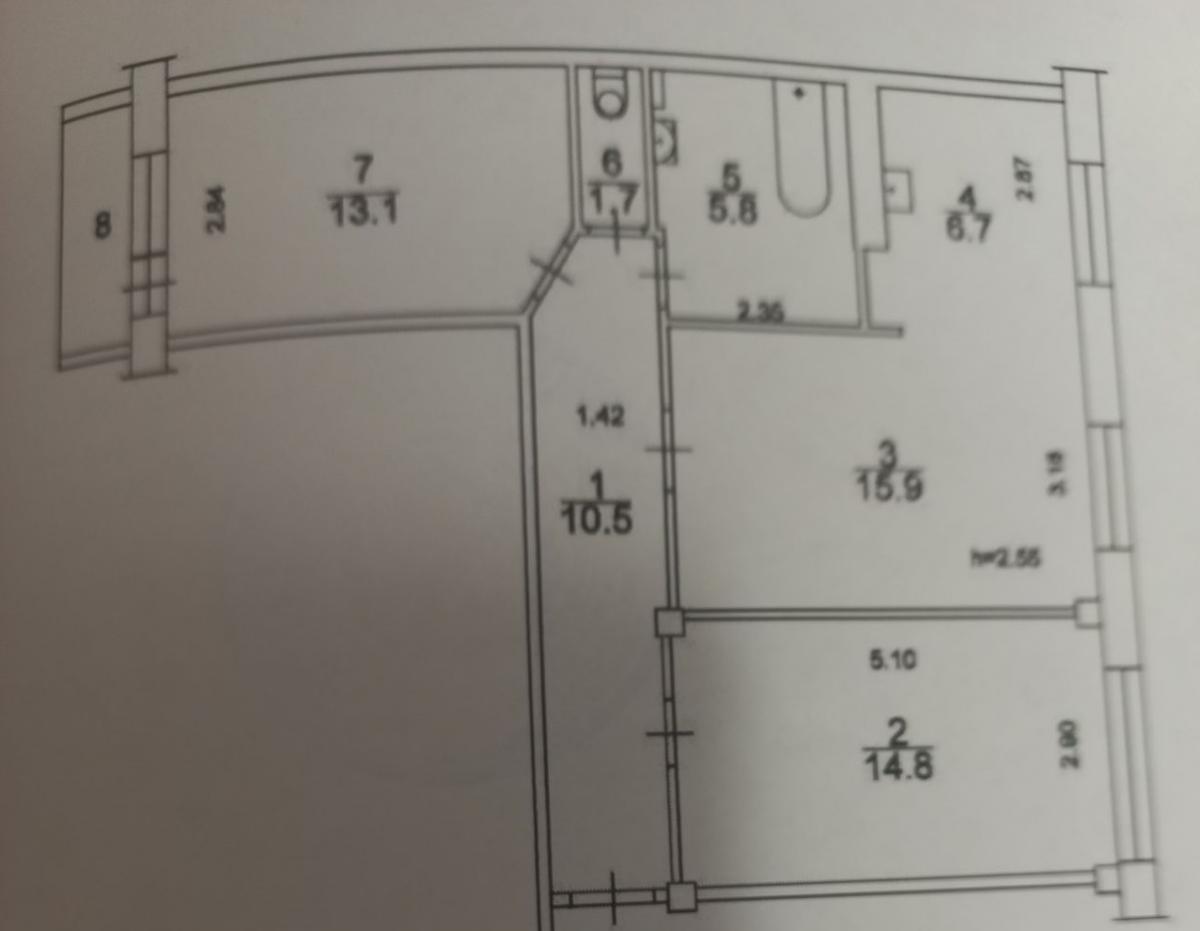 Продам 3-комнатную квартиру в Красноярске в Свердловском р-не, Королева улица, 8а