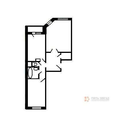 Продам 2-комнатную квартиру в Чехове, 3