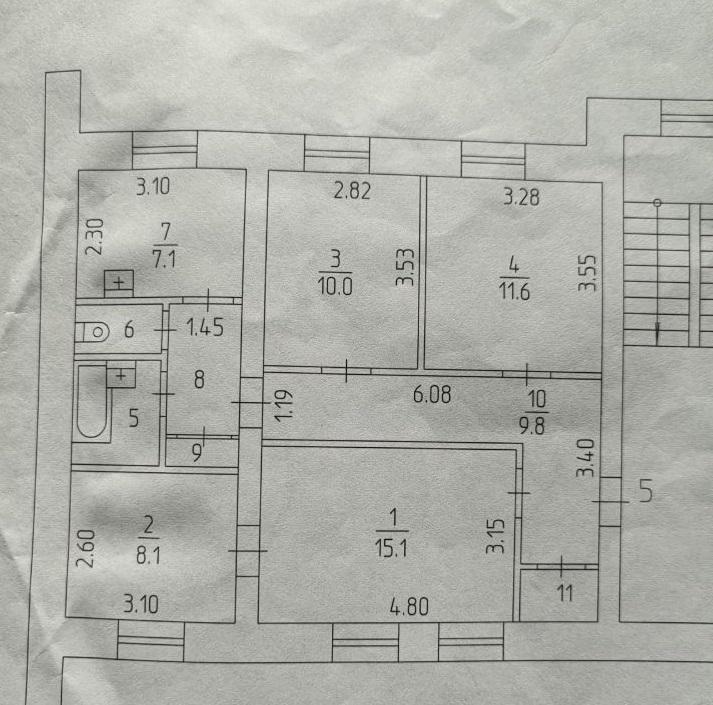 Продам 4-комнатную квартиру в Перми в Свердловском р-не, Комсомольский проспект, 64