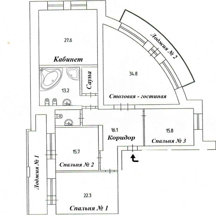 Сдается 4-комнатная квартира в Перми в Ленинском р-не, Пермская улица, 63