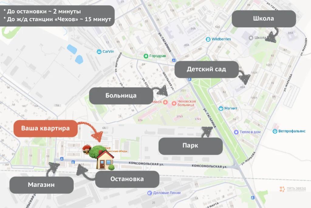 Продам 1-комнатную квартиру в Чехове, 17