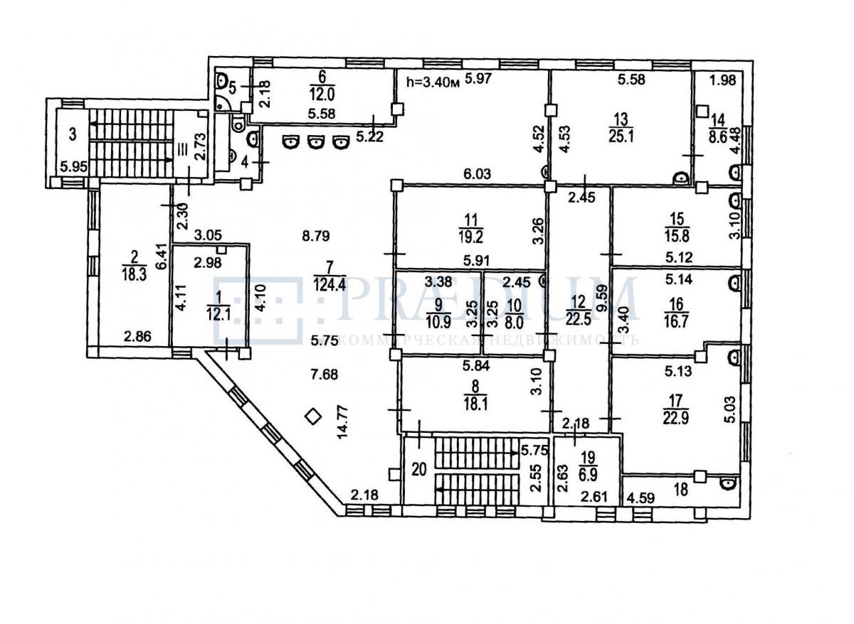 Продам торговое помещение в Москве, д 8 к 3