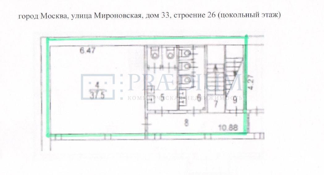 Сдается торговое помещение в Москве, д 33 стр 26