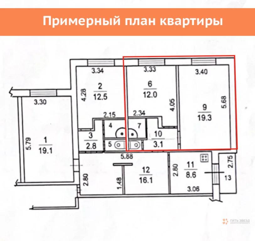 Продам комнату в Чехове, 2а
