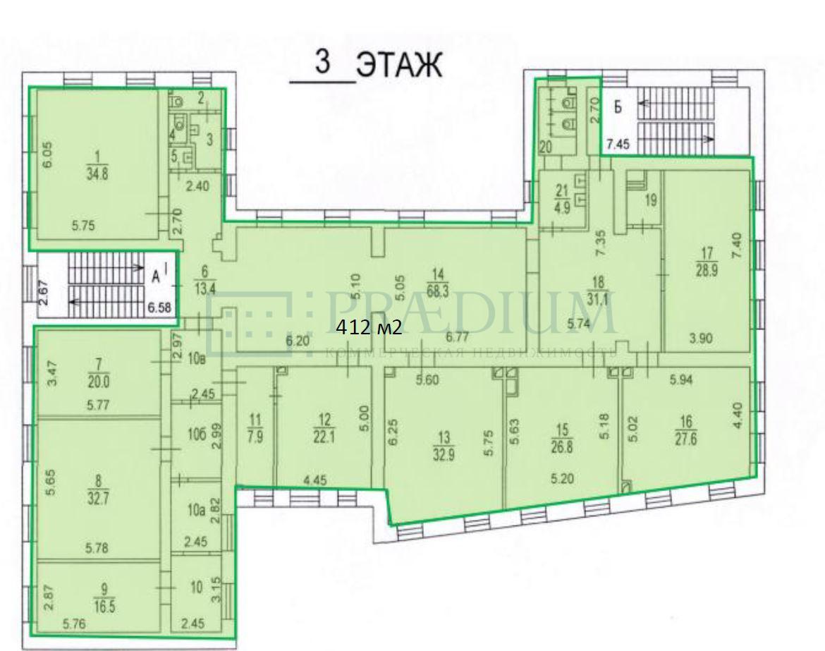 Сдается офис в Москве, д 1/2 стр 1