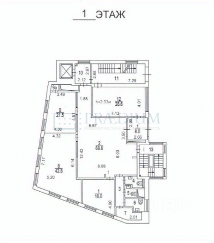 Сдается офис в Москве, д 9/1 стр 6