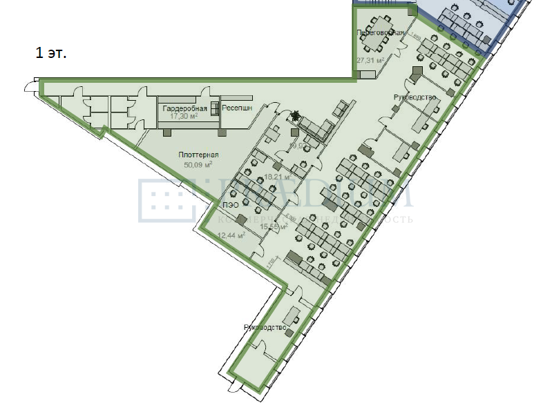 Сдается офис в Москве, д 2Б