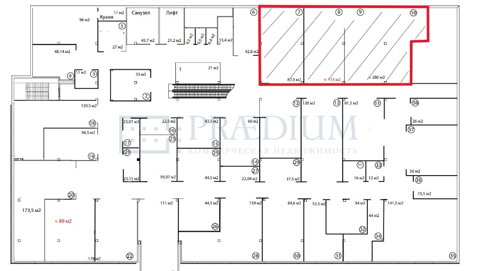 Сдается торговое помещение в Москве, д 88