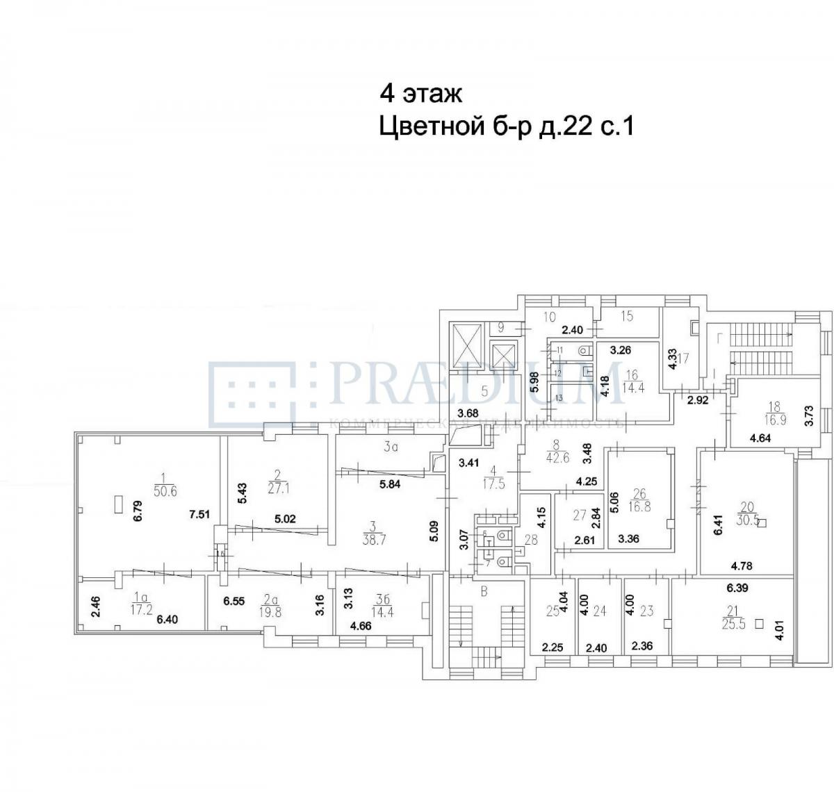 Сдается офис в Москве, д 22 стр 1