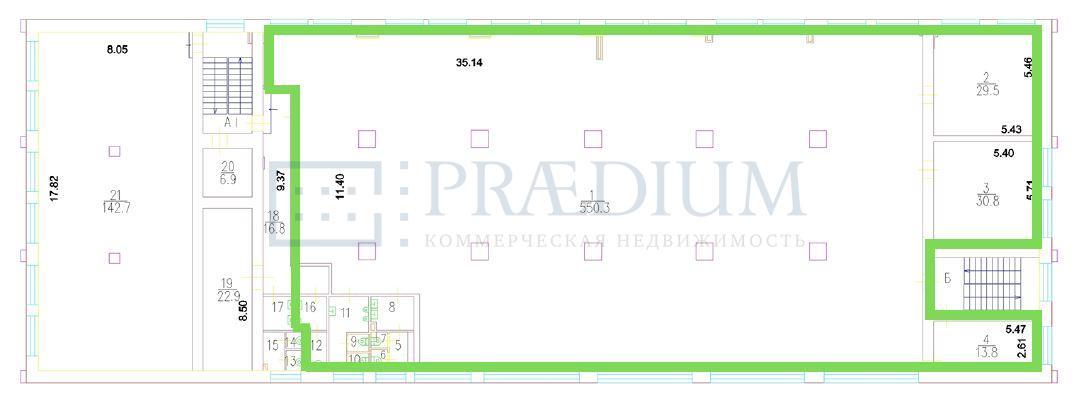 Сдается офис в Москве, д 12А стр 1
