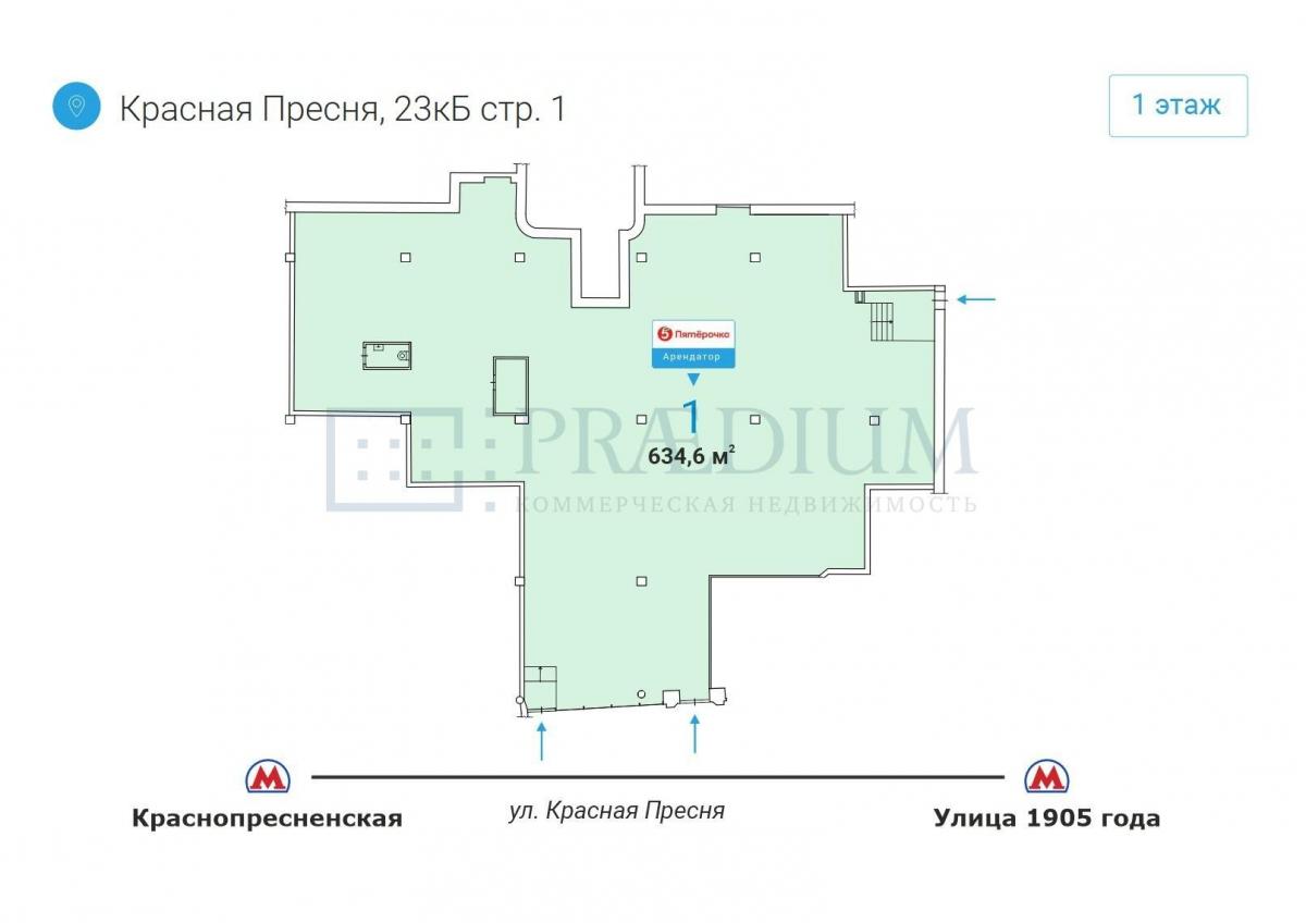 Продам торговое помещение в Москве, д 23 к Б стр 1