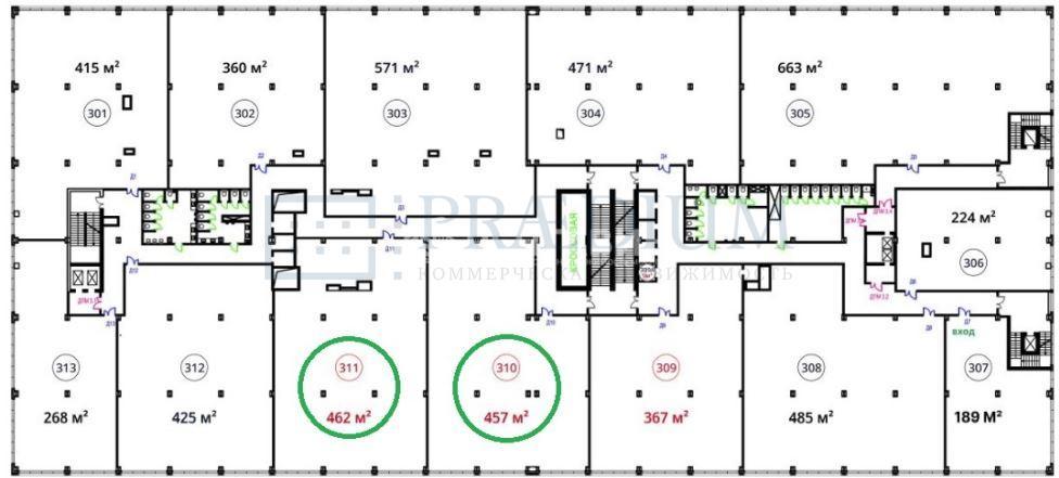 Сдается офис в Москве, д 52 стр 3