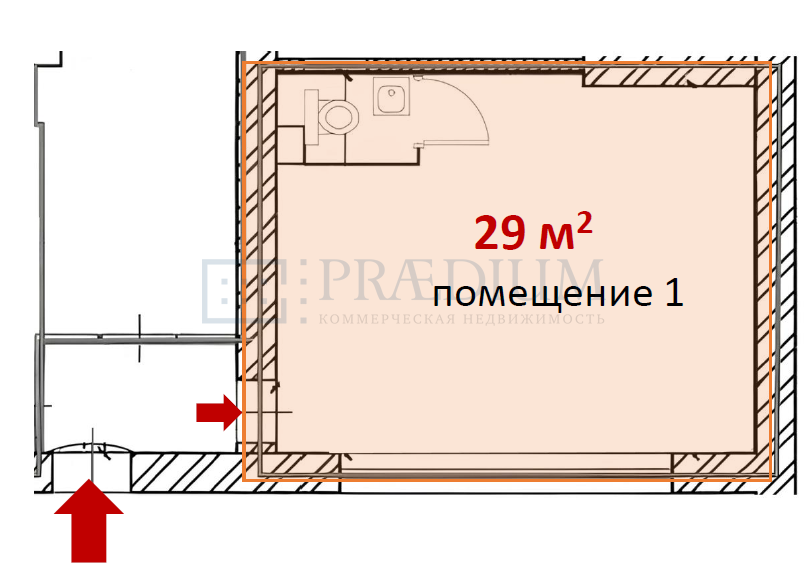 Продам торговое помещение в, д 7-21