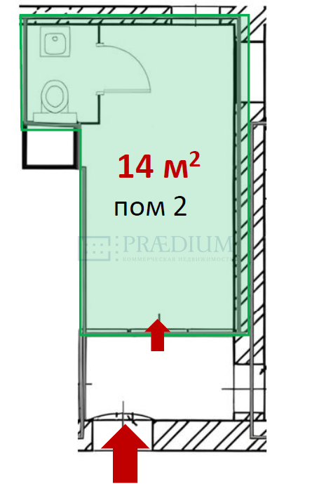 Продам торговое помещение в, д 7-21