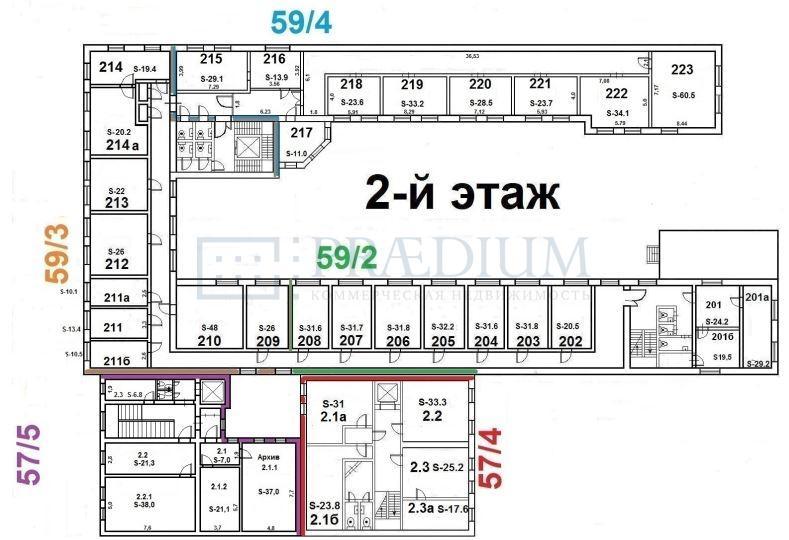 Сдается офис в Москве, д 59 стр 2
