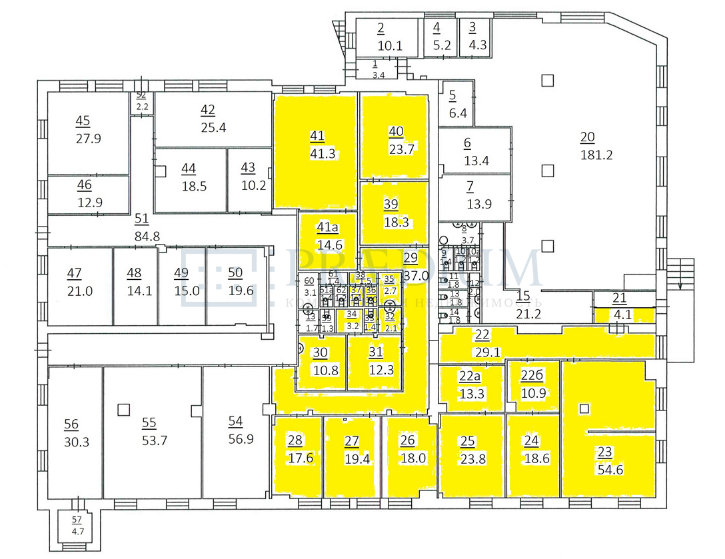 Сдается офис в, д 11 стр 12
