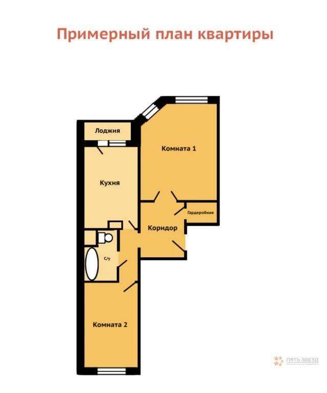 Продам 2-комнатную квартиру в Чехове, 10