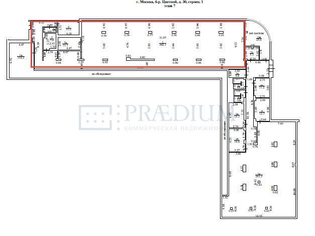 Сдается офис в Москве, д 30 стр 1